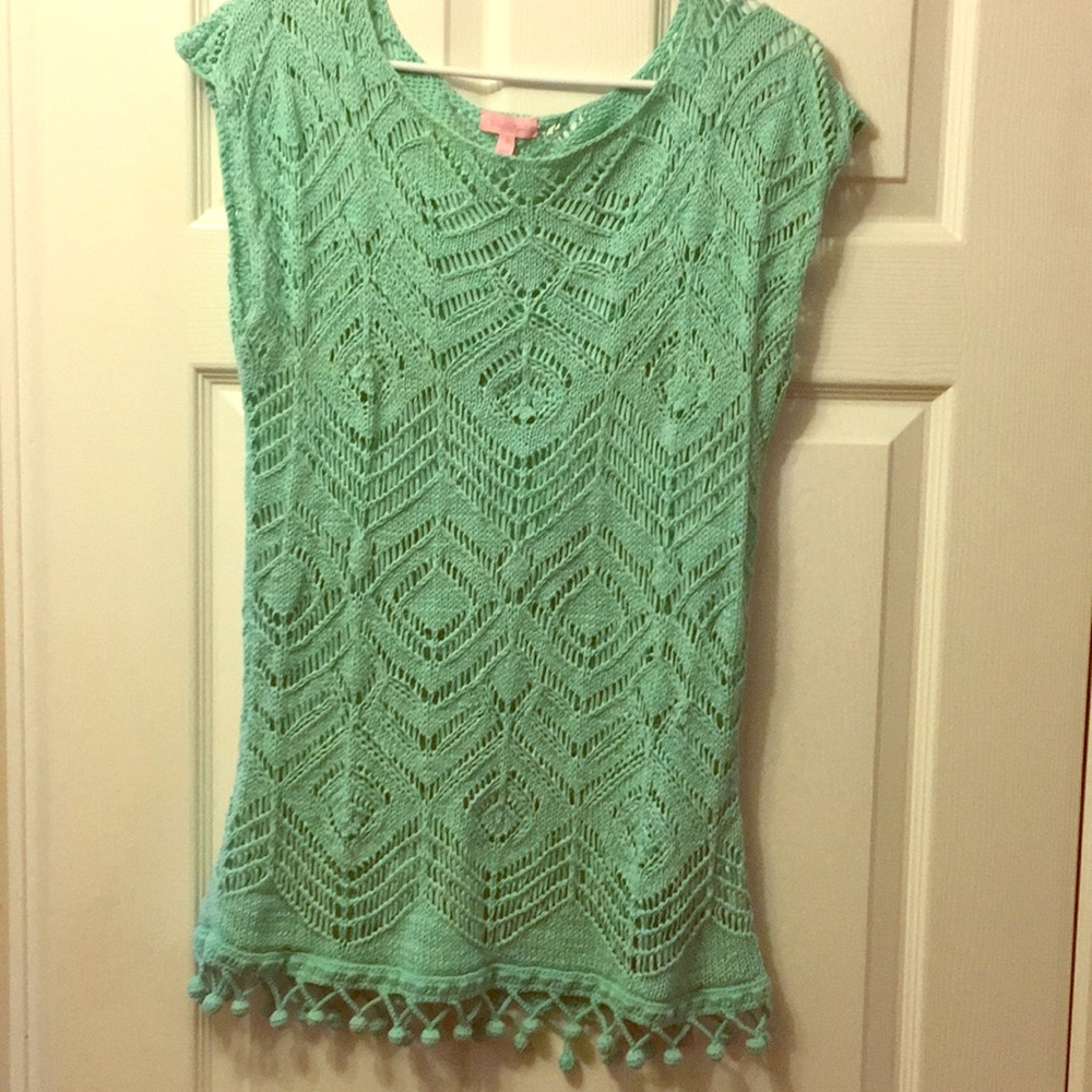 Lilly Pulitzer Medium Aqua Sweater